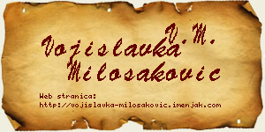 Vojislavka Milošaković vizit kartica